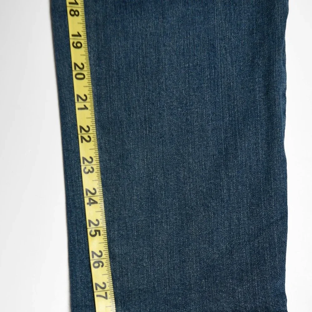 Liz Claiborne Embroidered Jeans Tapered Leg Cotton Blend Women's Size 14 - Picture 8 of 9